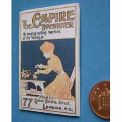 Empire Typewriter Poster....mounted on card